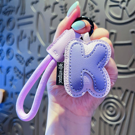 Kreatiewe Spotprent Leer 26 Letters Sleutelhanger Vir Vroue