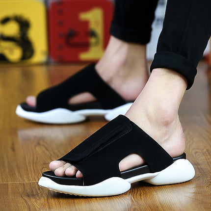 British Non-slip Beach Shoes Roman Trendy Men's Slippers