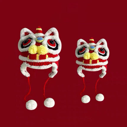 Hand-woven Parent-child Star Lion Autumn And Winter Warm Wool Hat Material Pack