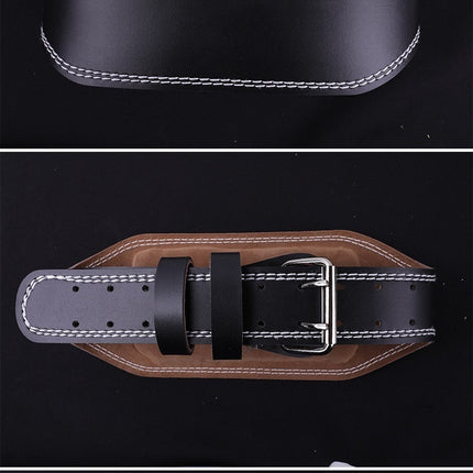 Cowhide Hard Pull Squat Strength Training Sports Belt Weightlifting Fitness Waist Support