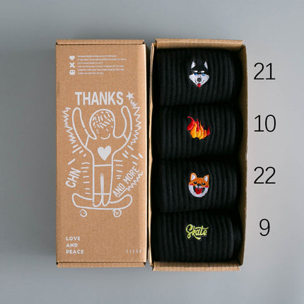 Men's Fashionable Cotton Mid-calf Sweat-absorbing And Anti-odor Socks