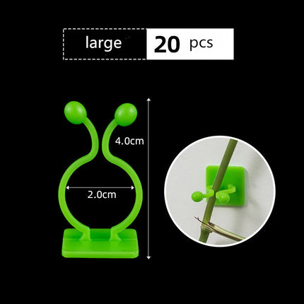 Self-Adhesive Plant Fixture Clip Green Dill Fixator Garden Decor Plant Climbing Wall Buckle Plant Fixture Clip Climbing