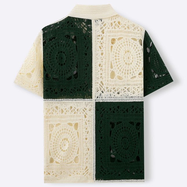 Fashion Colorblock Men's Minority All-match Knitwear