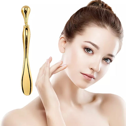 Oogroomstokrolletjie vir gesig, metaalspateltjie, poeieraansmeerder, oogroommasseerder, gesigroommasseerstokkies, oogmetaalgrimeerspatel, oogwand 10cm