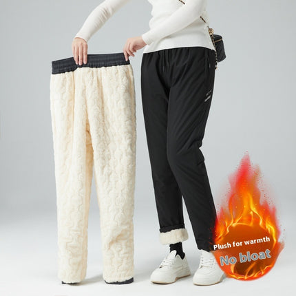 Tactical Pants Men's And Women's Waterproof Windproof Thick Cotton-padded Trousers Cold-proof Lambswool