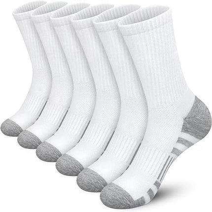 Men's Mid-calf Length Sock Solid Color Breathable Sweat Absorbing Deodorant