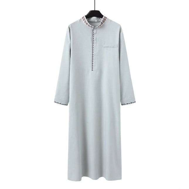 Muslim Men's Clothing Loose Lapel Fashion Robe