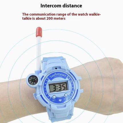 'n Paar Kinderspeelding-Walkie-talkie Horlosie Langafstand HD Draadlose Oproep