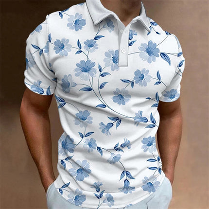 Men's Casual 3d Pattern Printed Short Sleeve