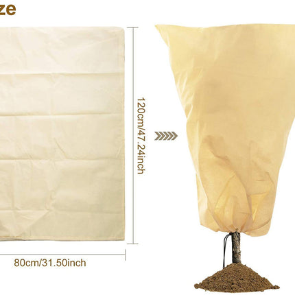 Plant Cover Winter Warm Cover Tree Plant Protecting Bag Nonwoven Frost Protection For Yard Garden Plants Small Tree Against Cold