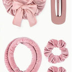 Pink shower cap 4pcs opp