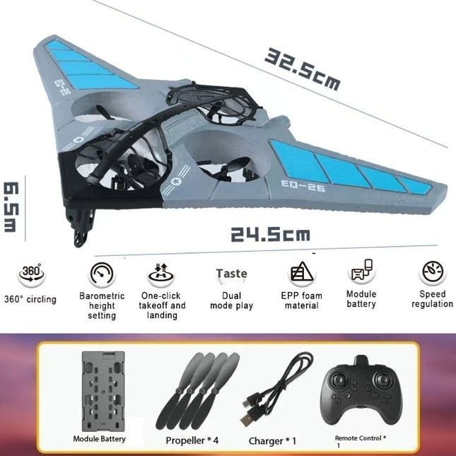 Remote Control Toys Fixed Height Drop-resistant Foam Gravity Glider