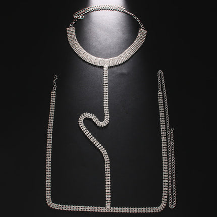 Halter Lyf Ketting Mans Lyf Kettings Volle Diamant Multiry Halsnoer Sexy Lyf Bykomstighede