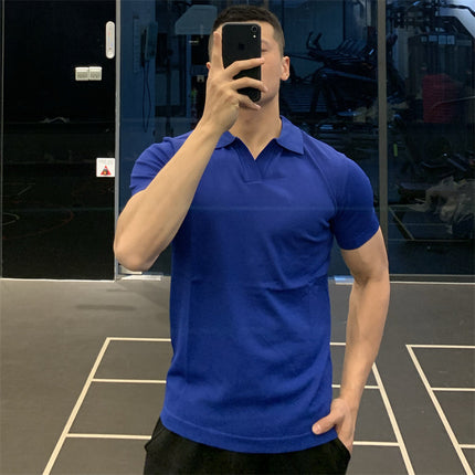 Men's British Business Summer Ice Silk T-shirt