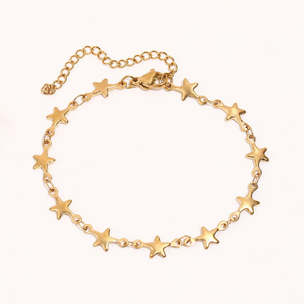 Stainless Steel Chain With A Five-pointed Star Design Offering A Niche And Stylish Aesthetic