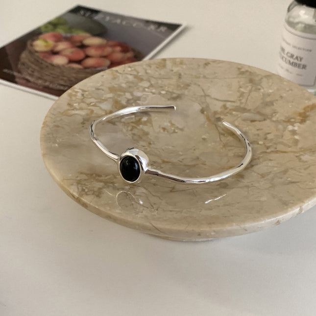Elegante Koudvoel Aquamaryn Armband Vir Vroue