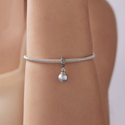 Rose Black Pearl Diy Pendant Parts