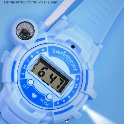 'n Paar Kinderspeelding-Walkie-talkie Horlosie Langafstand HD Draadlose Oproep