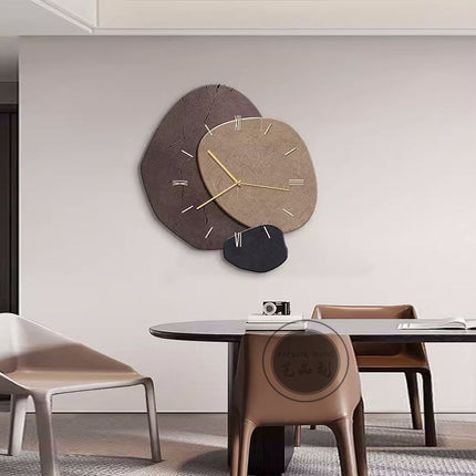 Nuwe Chinese Styl Eetkamer Eettafel Hangskildery Ponsvrye Muurhorlosie