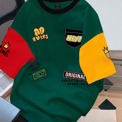 Printed Casual All-match Short-sleeved T-shirt