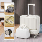 Milky White Suitcase Set / 18 Inches