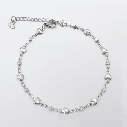 European And American Style Fashion Special-interest Stainless Steel Anklets Love Anklet Multi-style Ins