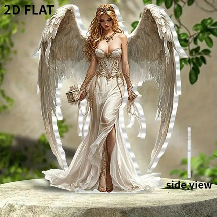 Card-insert Acrylic Standing Sign Flat Ornament