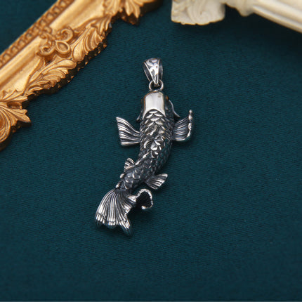 Sterling Silwer Vis-springende-draak Hanger Unisex Gepersonaliseerde Ontwerp