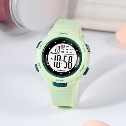 Mode Pennespyt Gesp Liggewende Waterdigte PU-Band Student Elektroniese Horlosie