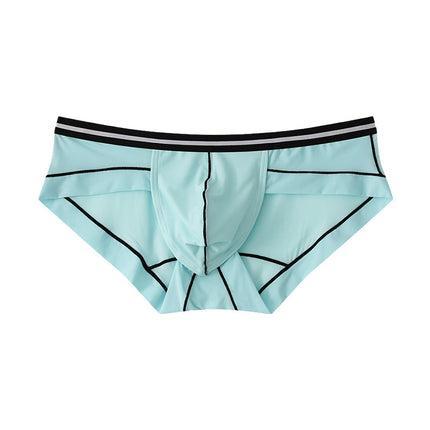 Ice Silk Men's Summer Breathable Solid Color Triangle Underwear
