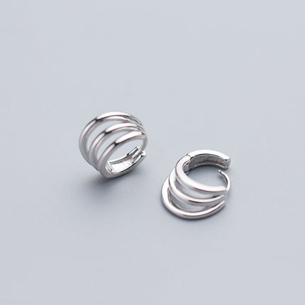 Women's Korean-style Diamond-embedded Gold-plated Ins Internet-famous Versatile Earrings