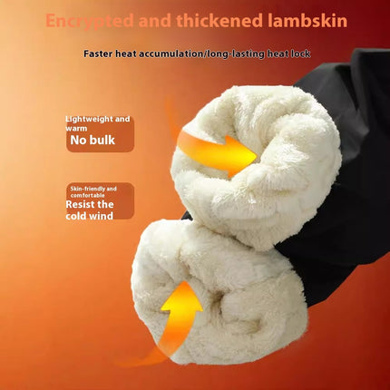 Tactical Pants Men's And Women's Waterproof Windproof Thick Cotton-padded Trousers Cold-proof Lambswool