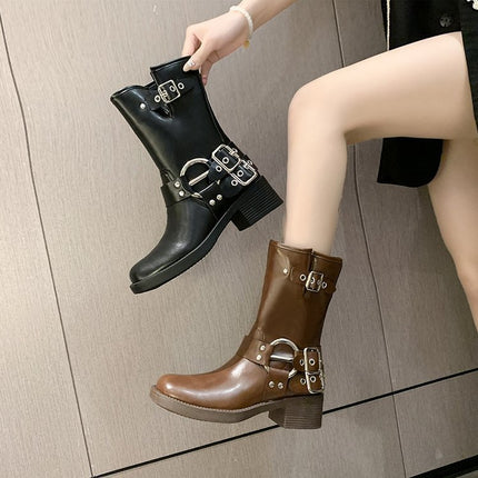 British Platform Fashion Trendy Women's Boots