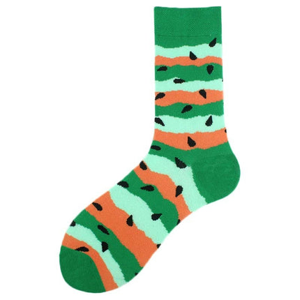 Trendy Men's Cotton Mid-calf Length Socks