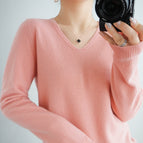 Pink Color V Neck / L
