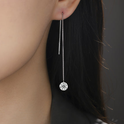 Top-quality Moissanite Luxury And Fashionable Light Luxury Jewelry Silver Stud Earrings S925 Silver Plated Platinum