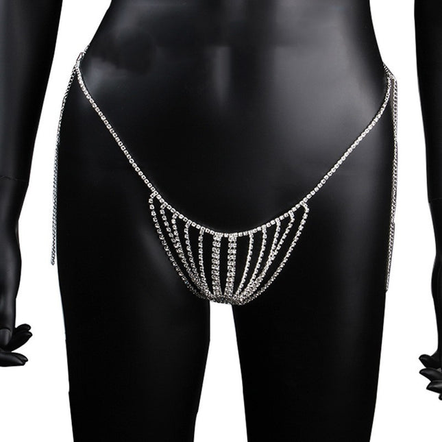 Ornament Strass T-rug Vroulike Liggaam