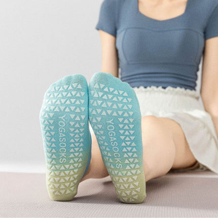 Thin Gradient Yoga Non-slip Breathable Sports Workout Socks