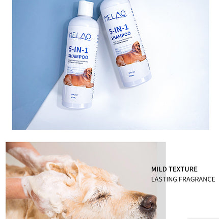 Pet Shampoo 473ml Five-in-one Soft And Clean Cats And Dogs Pet Shower Gel Shampoo