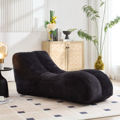 Kreatiewe Boontjiesak-Sofa Stoel Vir Volwassenes Gevul Met Hoëgehalte Spons Wat Vol En Elasties Is, Wat By Die Kurwes Van Die Menslike Liggaam Aanpas En Sagte Ondersteuning Aan Die Liggaam In Alle Aspekte Bied.