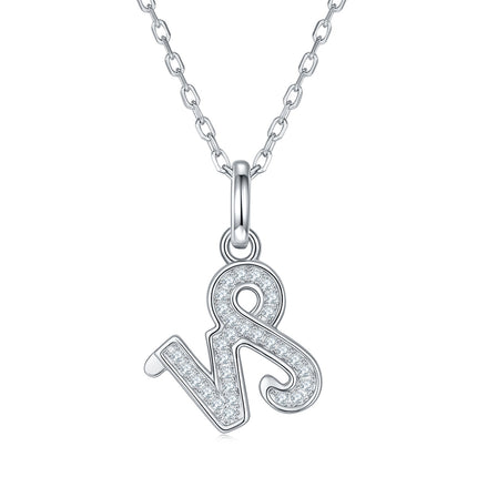 12 Sterretekens - Steenbok, Versier Met Topgehalte Moissaniet, Luukse En Modieuse Ligter Luukse Tendens Juweliersware, Silwer Halssnoerhangertjie S925, Versilwerde Platinum