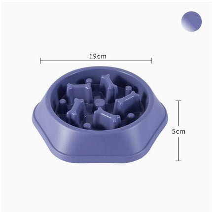 Home Style Bone Choke Prevention Slow Food Bowl Dog Bowl