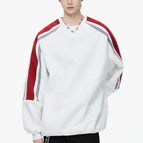 White Gray Mixed With Wine Red / L