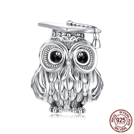 Graduation Season Wisdom Owl Selfdoen Krale S925 Silwer Kraal