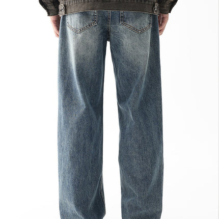 American High Street Vintage Jeans Men's Autumn