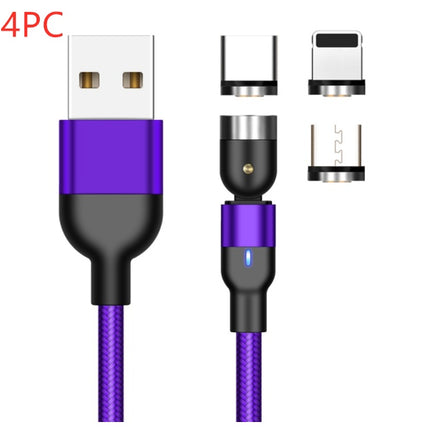 Essager Roteer Magnetiese Kabel 360 Grade USB Tipe C Laaikabel Vinnige Laai Magneetlaaier 540 Roteer Mikro Magnetiese Kabel