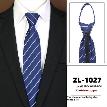Men's Formal Wear Business Zipper Tie-free