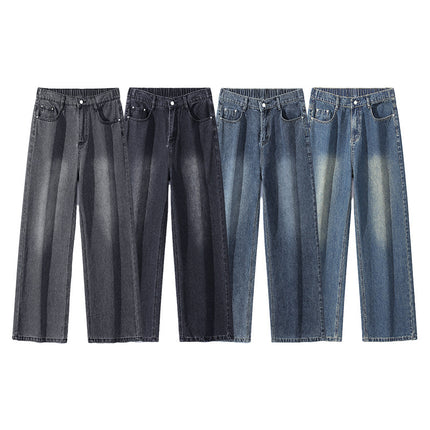 Trend Half Elastic Waist Jeans For Men