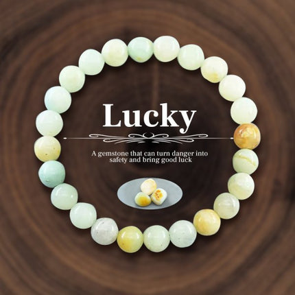 Geel Tieroog Natuurlike Steen Kristal Krale Armband