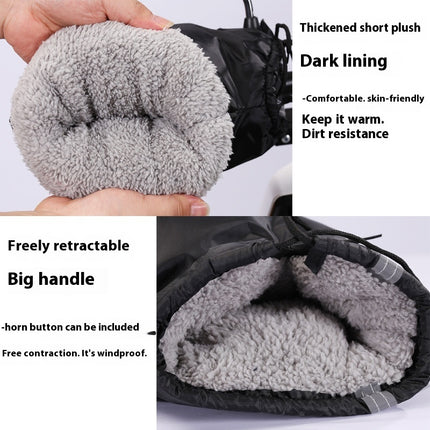 Winter Electric Motorcycle Handle Thickened Waterproof